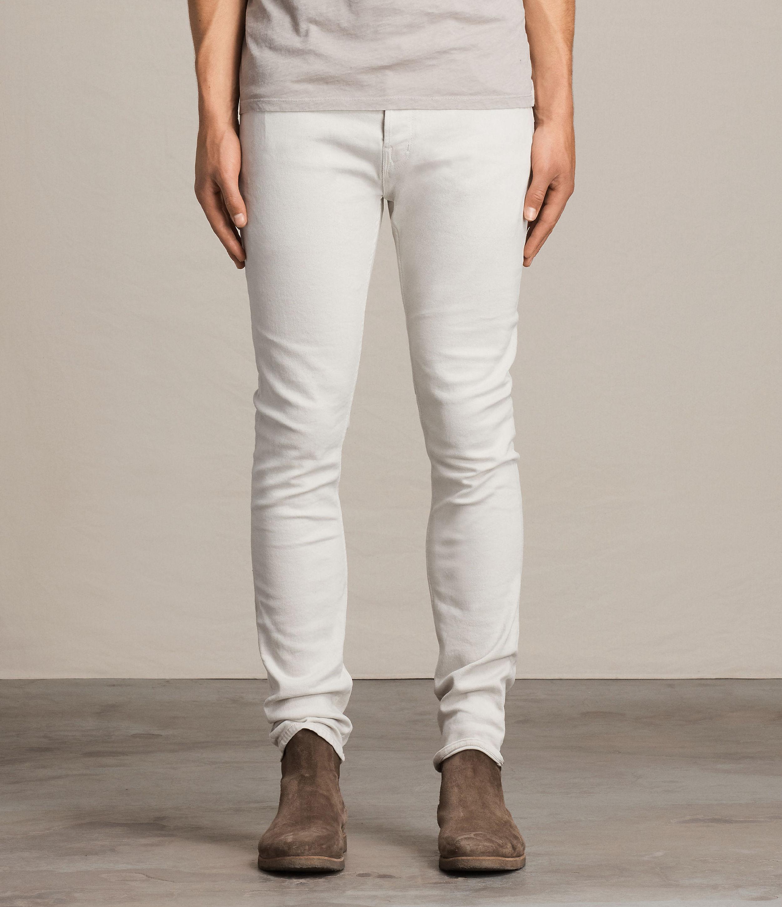 AllSaints Wesley Cigarette Jeans in White for Men Lyst